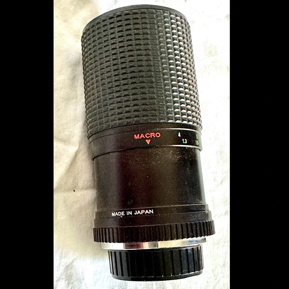 VINTAGE 1980s OZUNON MC AUTO TELE ZOOM TELEPHOTO SLR CAMERA LENS 75-200mm f 4.5